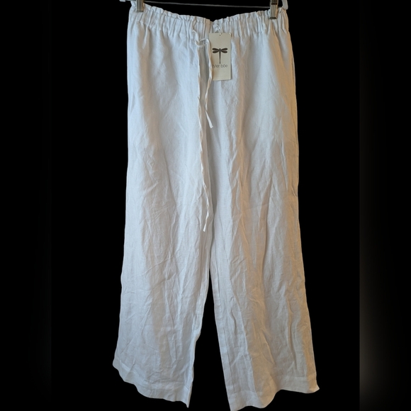 Tyler Boe Po Linen Wide Leg Pants XL NWT - Picture 1 of 9